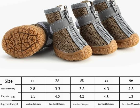 Waterproof Anti-Slip Dog Shoes for Small & Medium Dogs