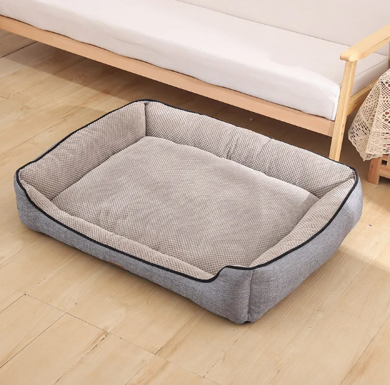 Four Seasons Washable Pet Bed – Cozy Dog & Cat Cushion