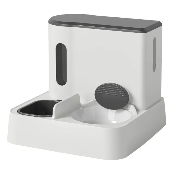 Dual Bowl Automatic Pet Feeder & Water Dispenser