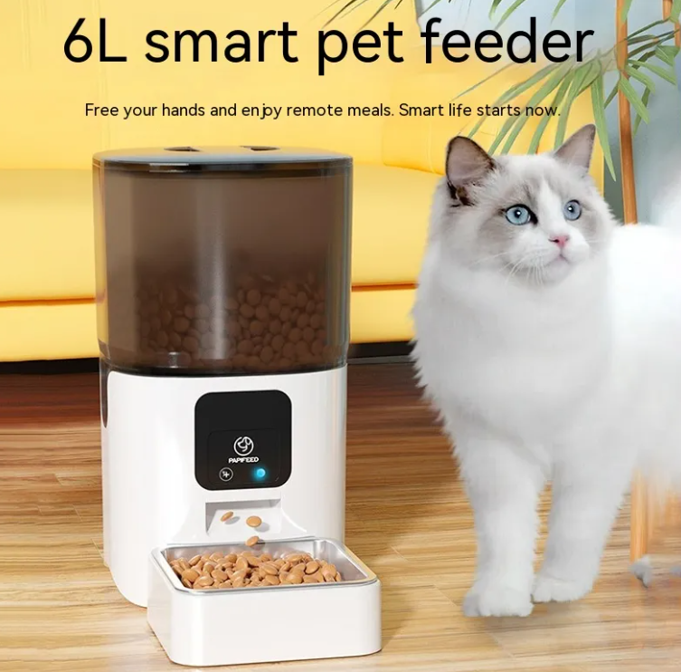 Smart Automatic Pet Feeder with Camera & App Control