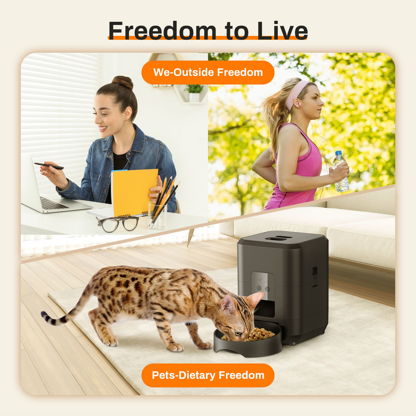 Smart Timed Pet Feeder with Portion Control