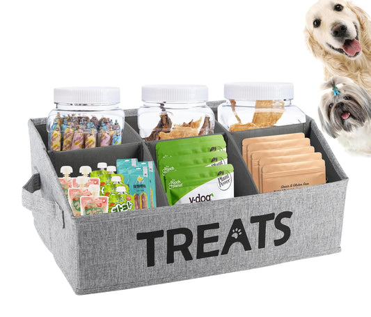Dog Treat Storage Organizer with Compartments
