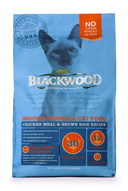 Natural Indoor Dry Cat Food for Adult Cats