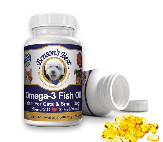 Bensons Best Omega 3 Fish Oil Capsules for Cats & Small Dogs
