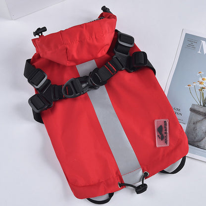 Waterproof Windbreaker for Small Dogs - Chest & Back