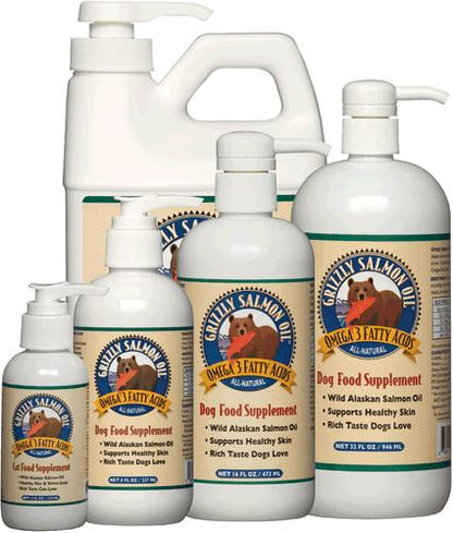 GRIZZLY PET-Salmon Oil For Dogs 8 oz.Pump SINGLE