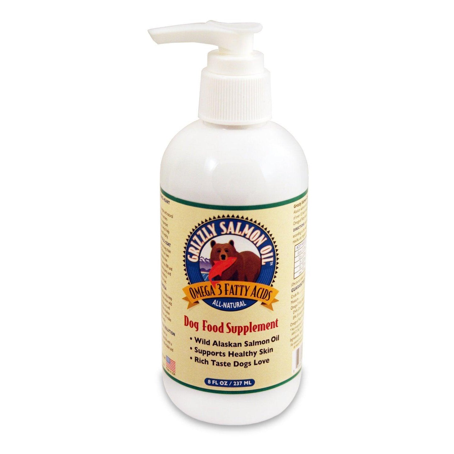 GRIZZLY PET-Salmon Oil For Dogs 8 oz.Pump SINGLE
