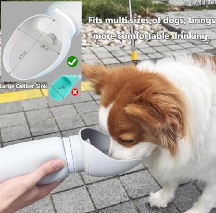 Portable Travel Dog Water Bottle & Dispenser