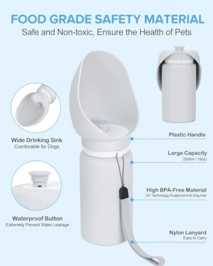 Portable Travel Dog Water Bottle & Dispenser
