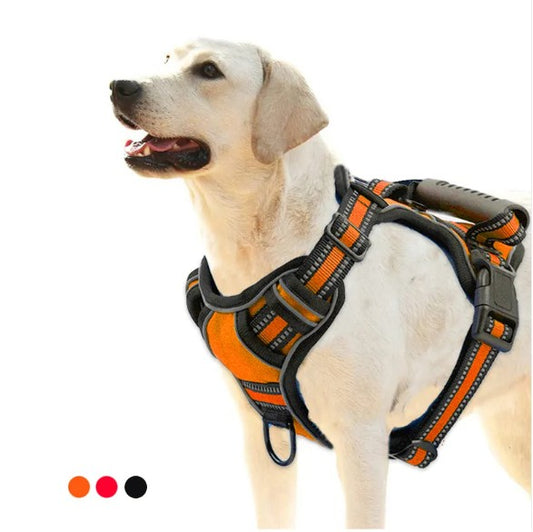 Reflective No-Pull Pet Harness Vest – Adjustable Breathable Dog Harness