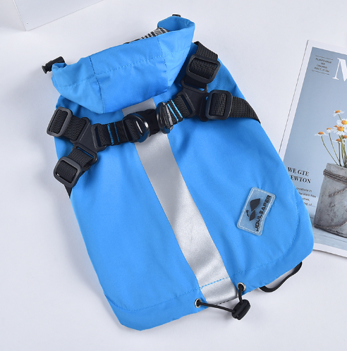 Waterproof Windbreaker for Small Dogs - Chest & Back